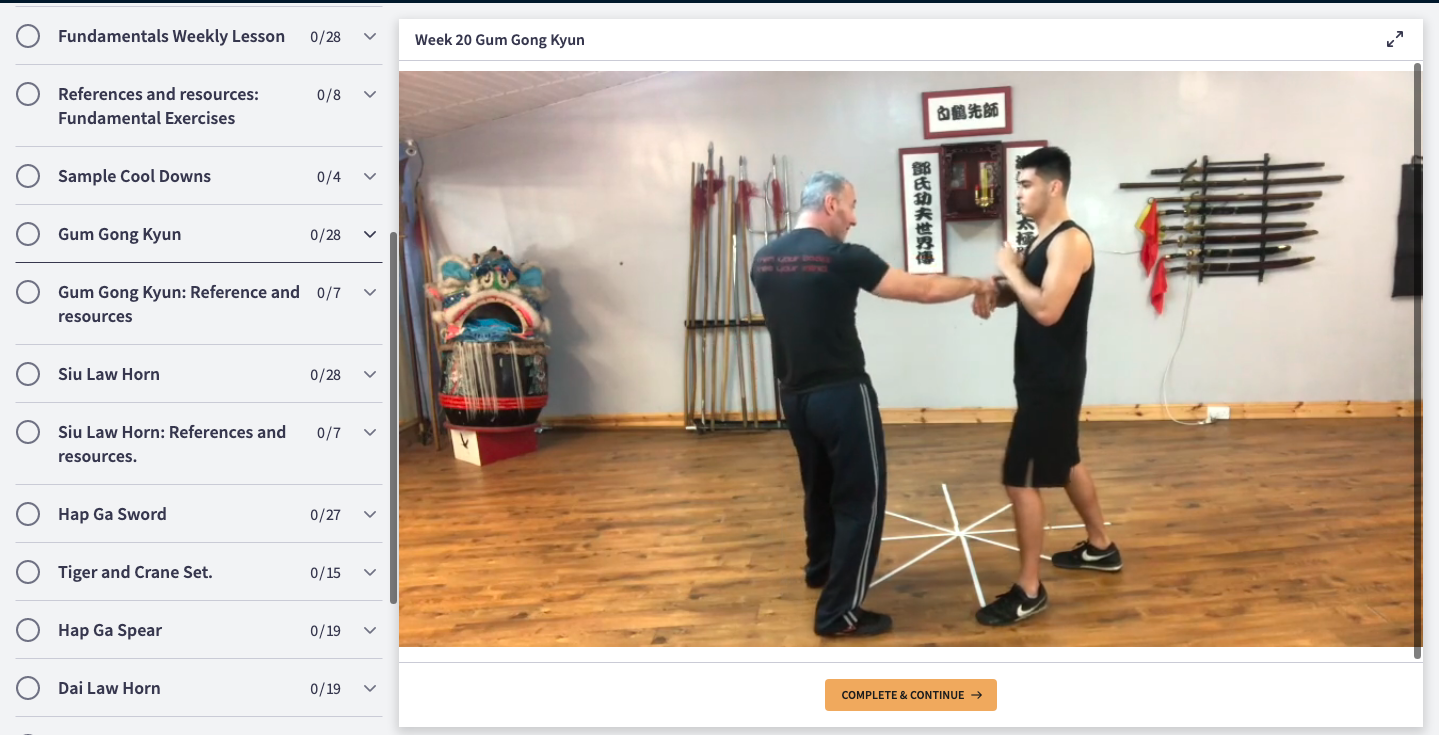 Online course mockup